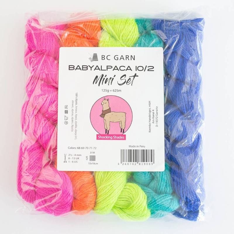 Babyalpaca minis - Shocking shades