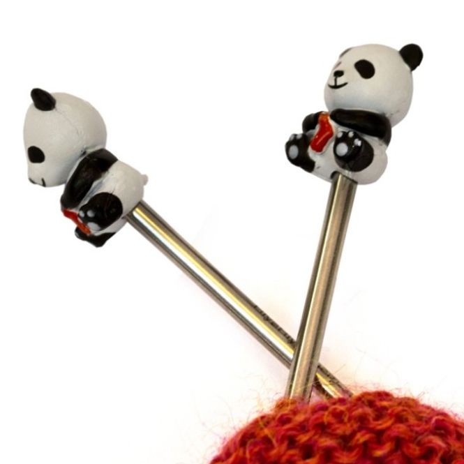 Hovedbilde Panda strikkepinnebeskyttere