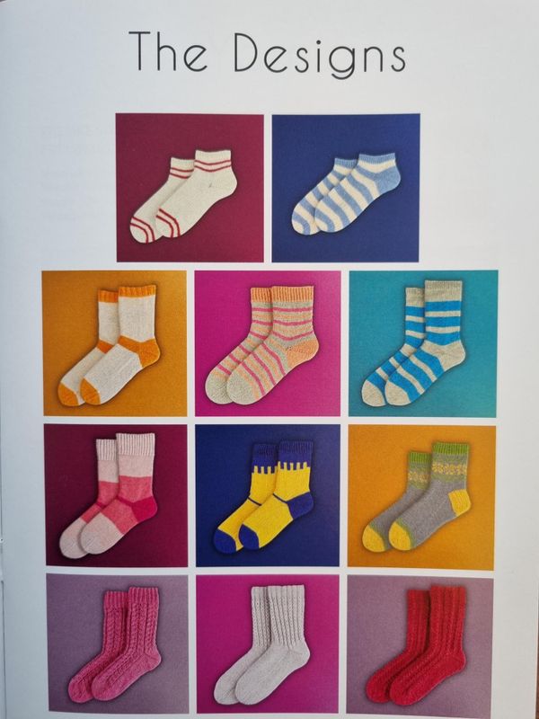 Poppy socks oppskriftshefte