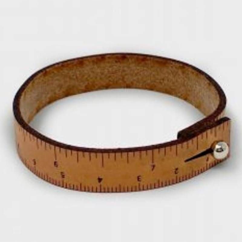 Wrist Ruler single - medium brown