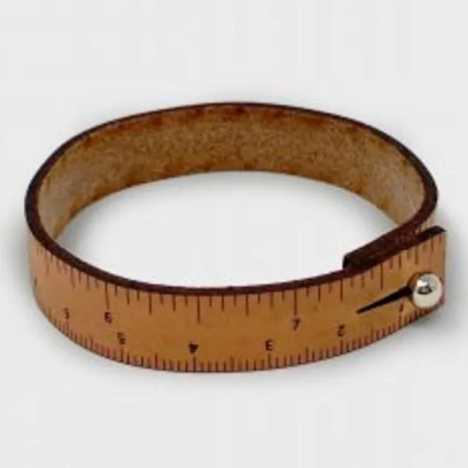 Hovedbilde Wrist Ruler single - medium brown