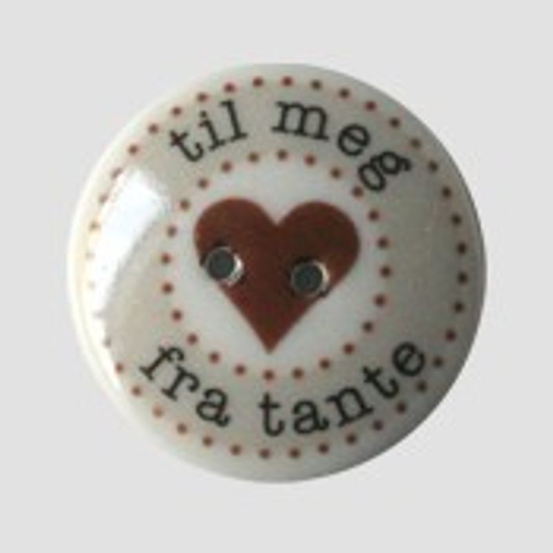 Til meg fra tante- knapp