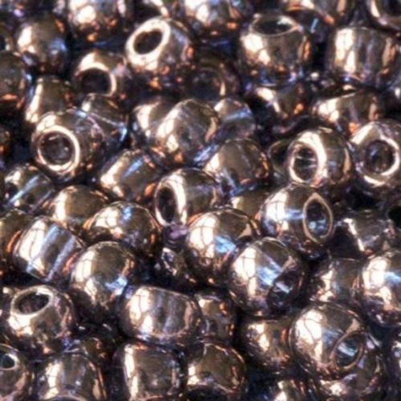 Kobberfargete rocailles 6/o