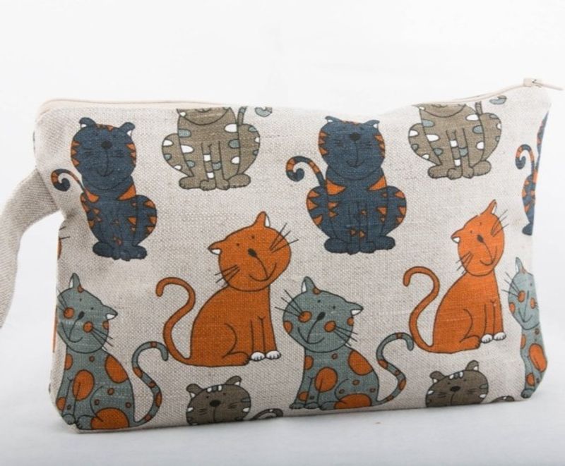 Håndleddsveske med katter i farger