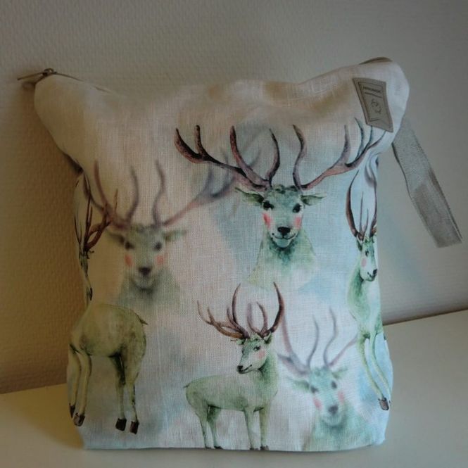 Hovedbilde Stor prosjektpose med glidelås - reinsdyr